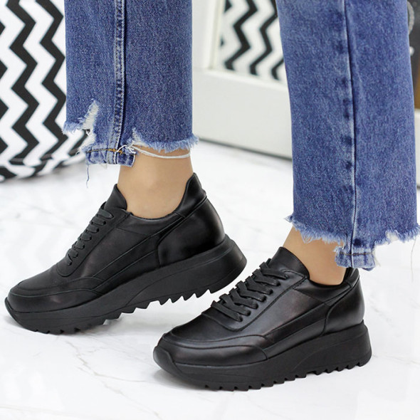 Кросівки жіночі шкіряні SOLO 7836-28 Black Кросівки жіночі шкіряні SOLO 7836-28 Black