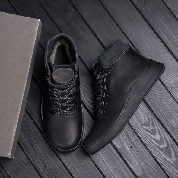 Зимові черевики чоловічі Yurgen Black Style