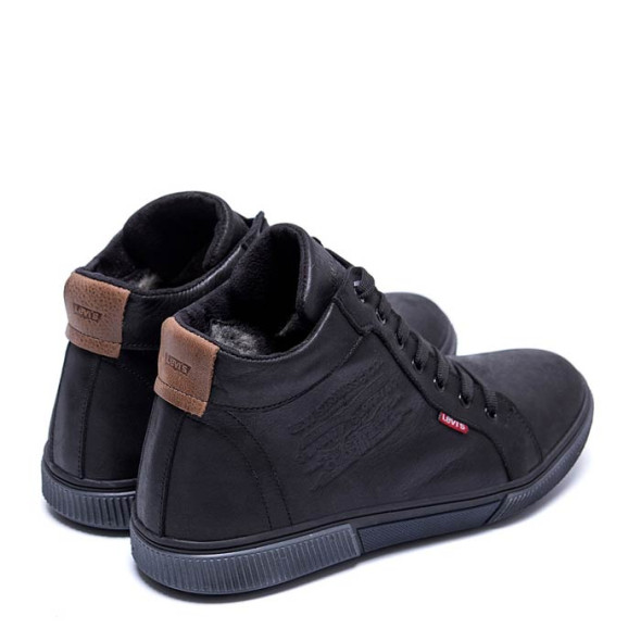 Зимние ботинки мужские Levis Black Classic X500