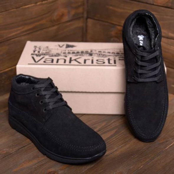 Зимние ботинки мужские VanKristi 927 Black