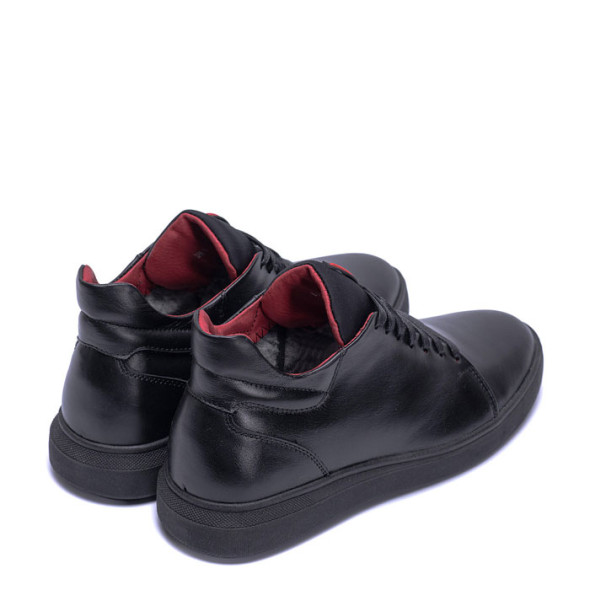 Зимние ботинки мужские ZG Black Red Premium Quality