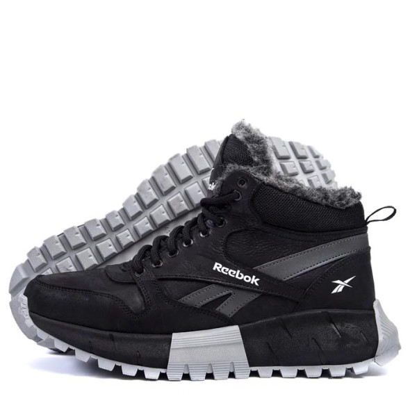 Зимові черевики чоловічі Reebok R05 Black Gray