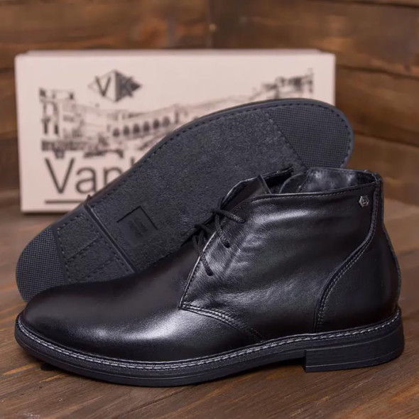 Зимові черевики чоловічі VanKristi 668 Black