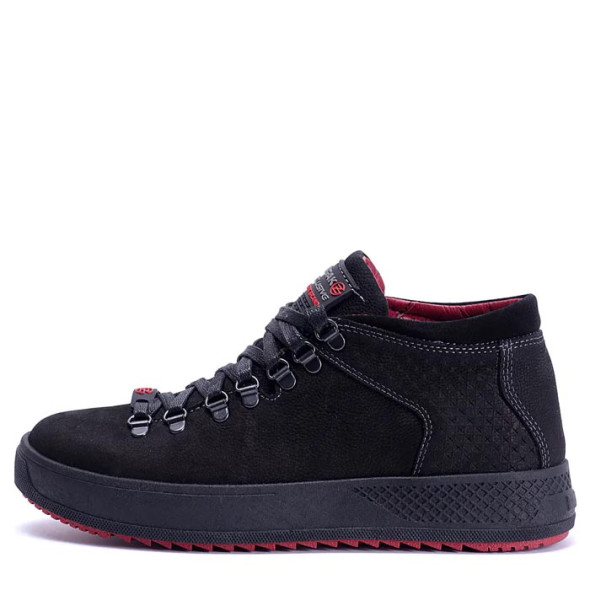 Зимові черевики чоловічі ZG Black Exclusive Nubuck