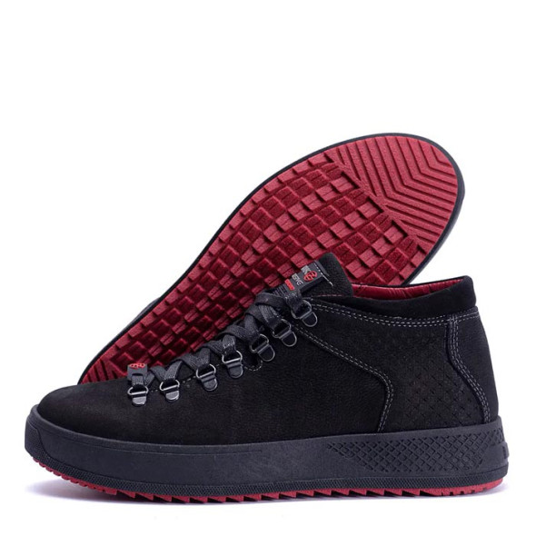 Зимові черевики чоловічі ZG Black Exclusive Nubuck