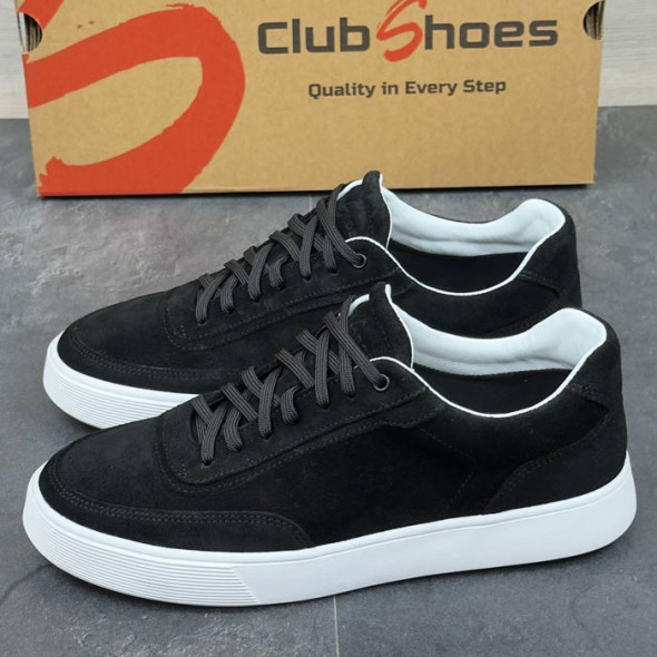Замшеві кеди чоловічі Club Shoes KD2 Black