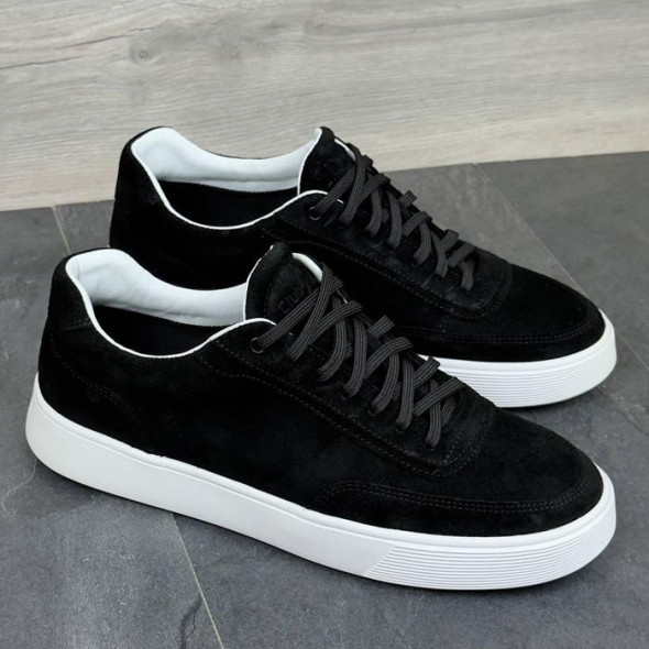 Замшеві кеди чоловічі Club Shoes KD2 Black