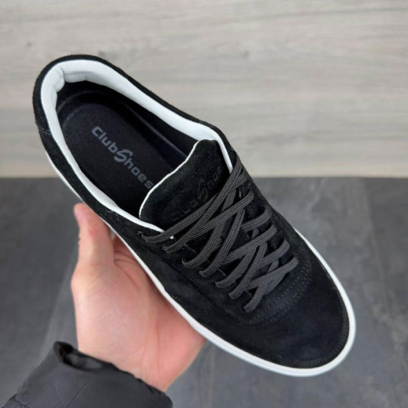 Замшеві кеди чоловічі Club Shoes KD2 Black