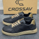 Шкіряні кеди чоловічі Crossav 23-44 Black-Olive