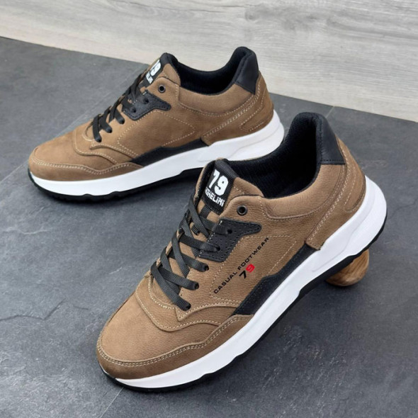 Кросівки чоловічі Vizhelini 79 Коричневі