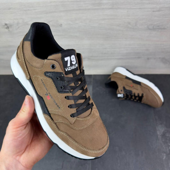 Кросівки чоловічі Vizhelini 79 Коричневі
