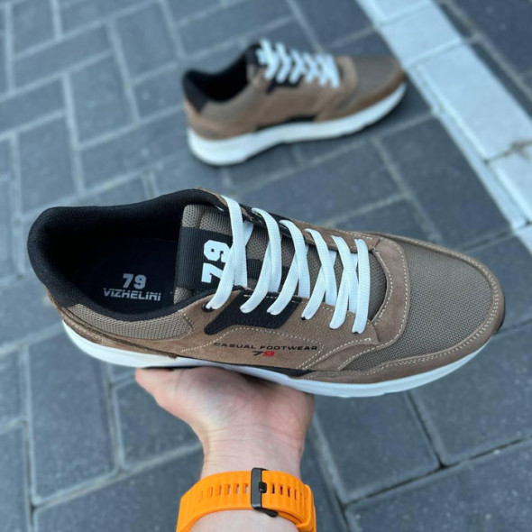 Кросівки чоловічі Vizhelini 79 Cordura Коричневі