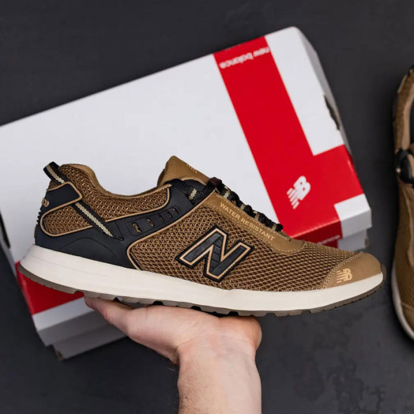 Кросівки чоловічі сітка New Balance Бежеві