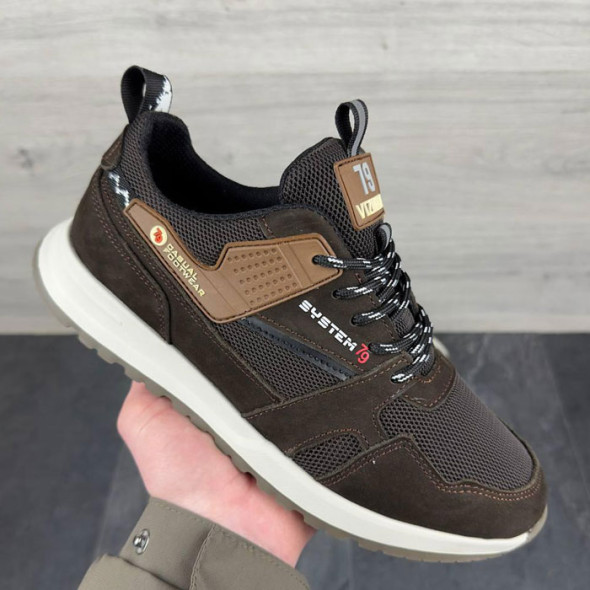 Мужские летние кроссовки Vizhelini 79 04-14 Коричневые