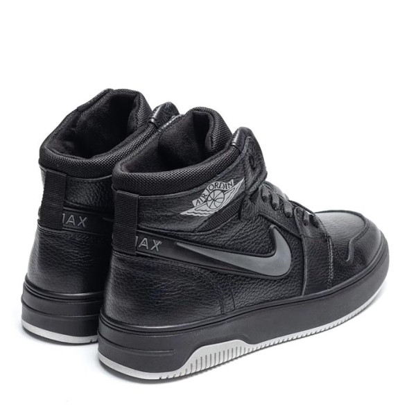 Зимові чоловічі кросівки Nike Air Jordan Black