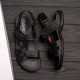 Мужские сандалии кожаные Antec Black