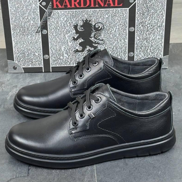 Туфлі чоловічі шкіряні Kardinal T25 Чорні